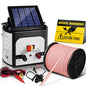 Fence Energiser 8Km Solar Powered Electric 400M Poly Tape Insulator