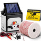 Fence Energiser 8Km Solar Powered Electric 500M Poly Wire Insulator