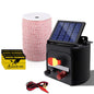 Fence Energiser 3Km Solar Powered Electric 2Km Poly Wire
