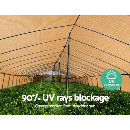 90% Shade Cloth 1.83X10M Shadecloth Sail Heavy Duty Beige