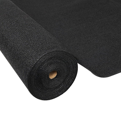 50% Shade Cloth 1.83x20m - Heavy Duty Garden Mesh Roll, Black