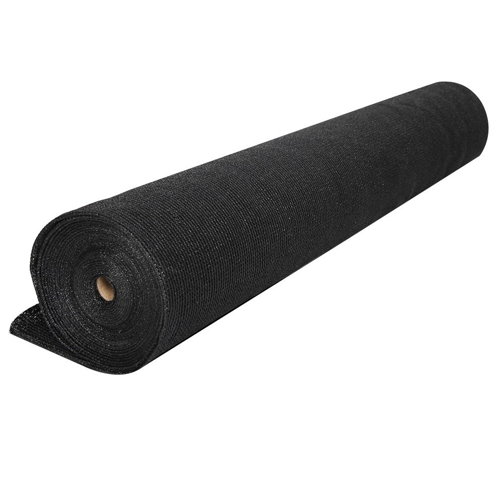 50% Shade Cloth 1.83x20m - Heavy Duty Garden Mesh Roll, Black