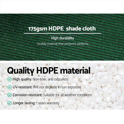70% Shade Cloth 1.83X20M Shadecloth Sail Heavy Duty Green