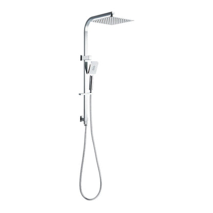 10'' Rain Shower Head Set Handheld Square High Pressure Chrome