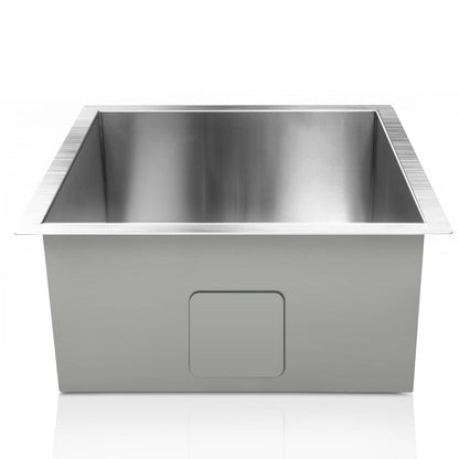 Kitchen Sink 36X36Cm Stainless Steel Nano Basin Single Bowl Silver