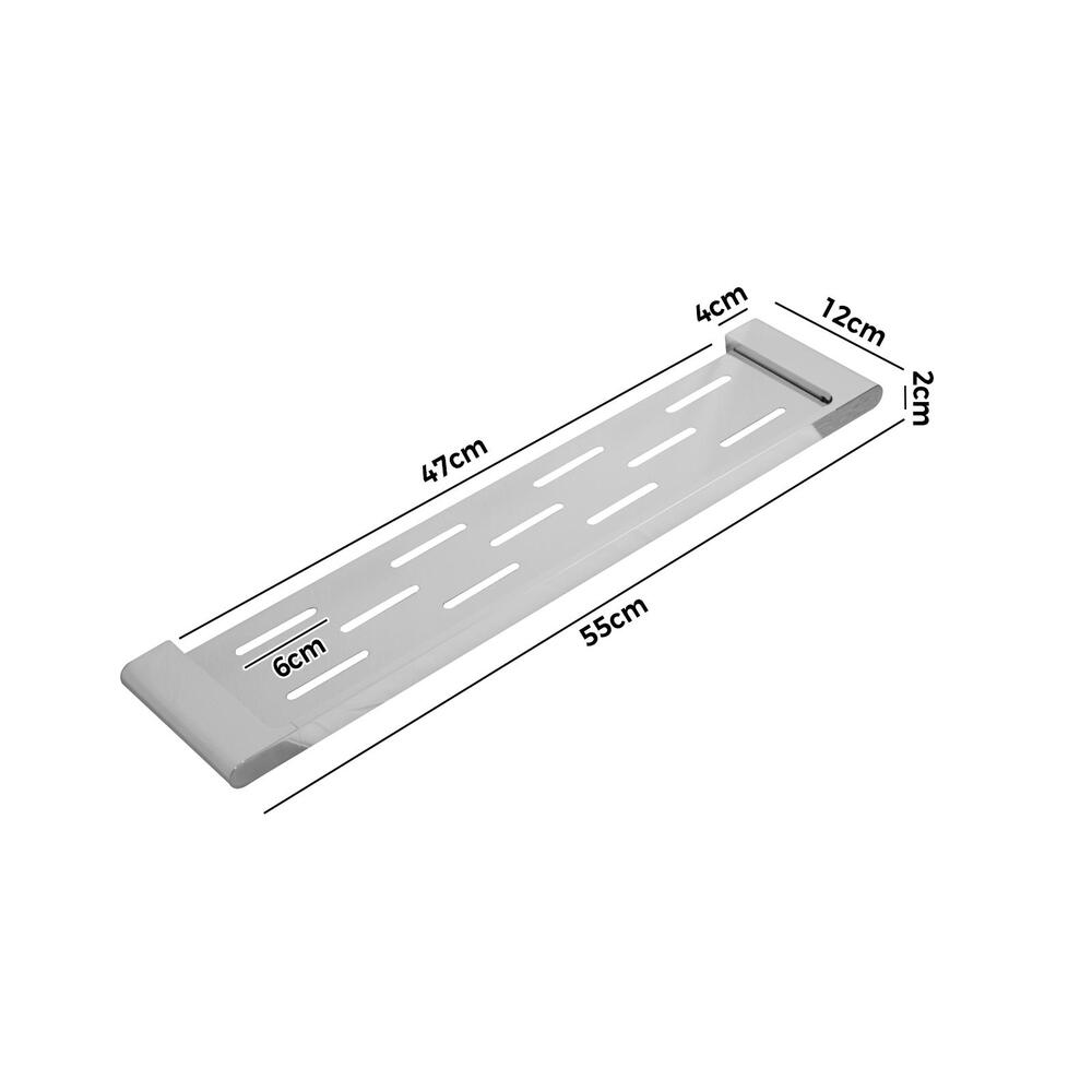 Bathroom Metal Shelf Wall Mounted SMS Chrome