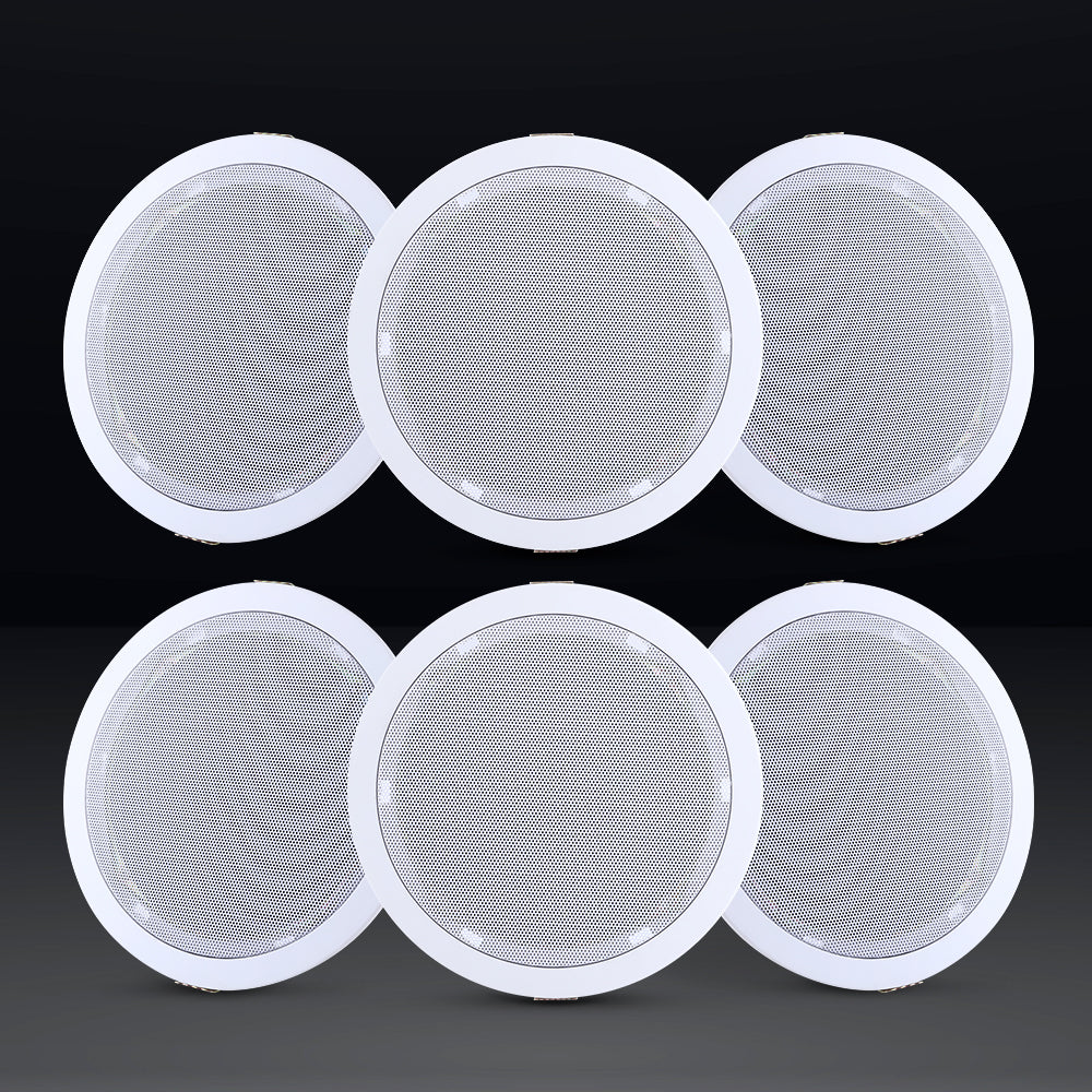6 Inch Ceiling Speakers In Wall Speaker Home Audio Stereos Tweeter 6Pcs