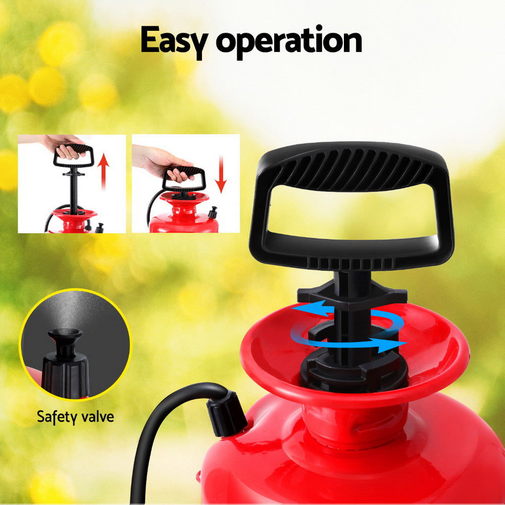 Weed Sprayer Pressure 7L Shoulder Pesticide Metal