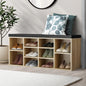 Shoe Bench Shoe Storage Rack PU Padded Seat Organiser Cupboard