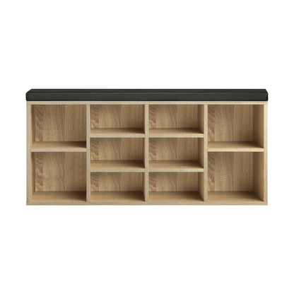 Shoe Bench Shoe Storage Rack PU Padded Seat Organiser Cupboard