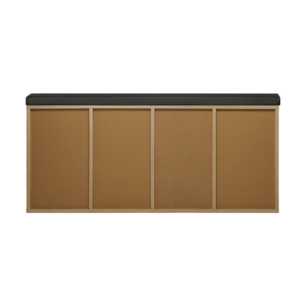 Shoe Bench Shoe Storage Rack PU Padded Seat Organiser Cupboard