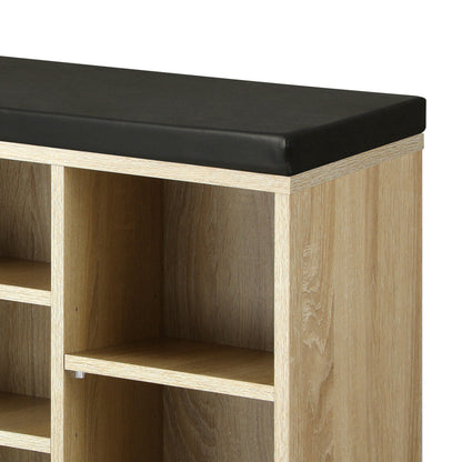 Shoe Bench Shoe Storage Rack PU Padded Seat Organiser Cupboard