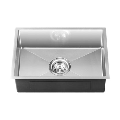 44X38CM Stainless Steel Sink Single Bowl with Waste Black