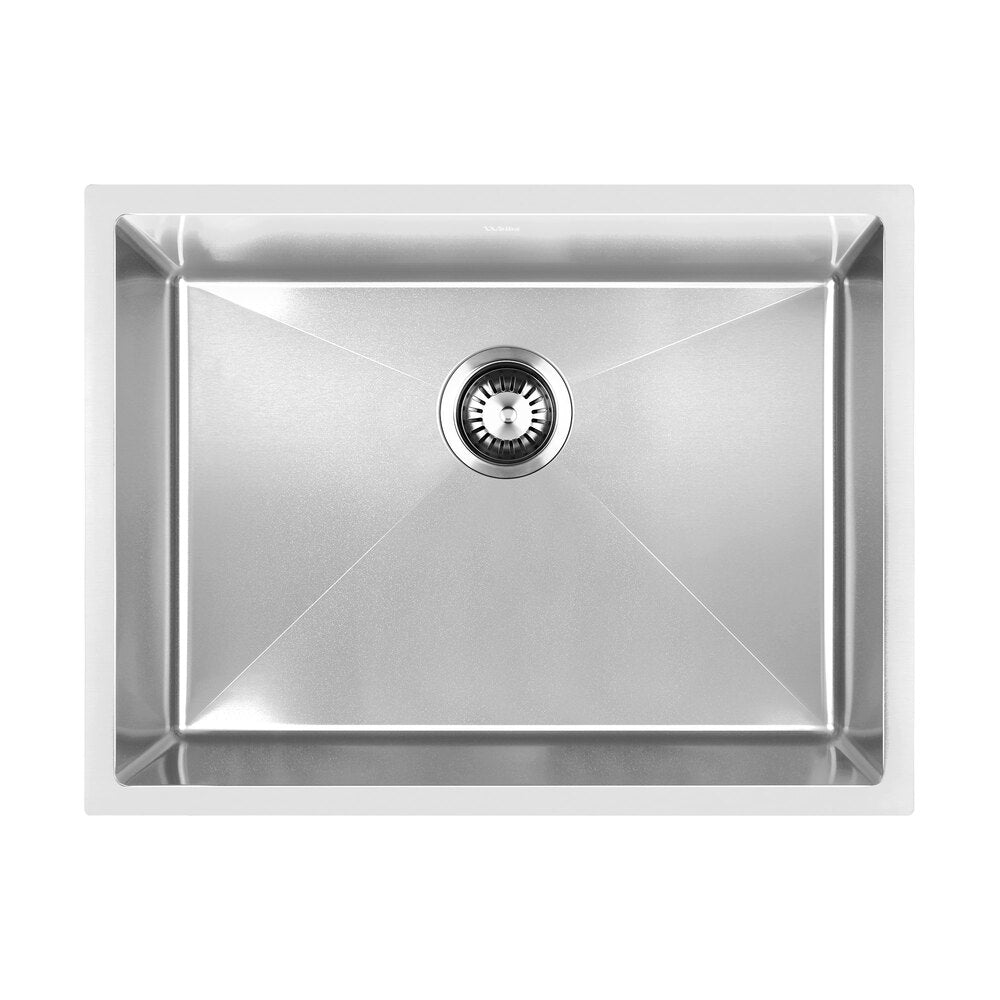 44X38CM Stainless Steel Sink Single Bowl with Waste Black