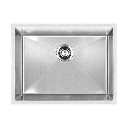44X38CM Stainless Steel Sink Single Bowl with Waste Black