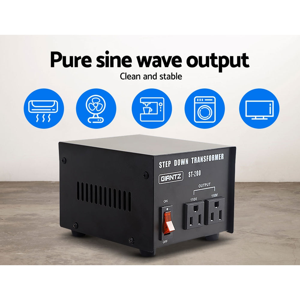 Step Down Transformer 200W 240V To 110V Stepdown Voltage