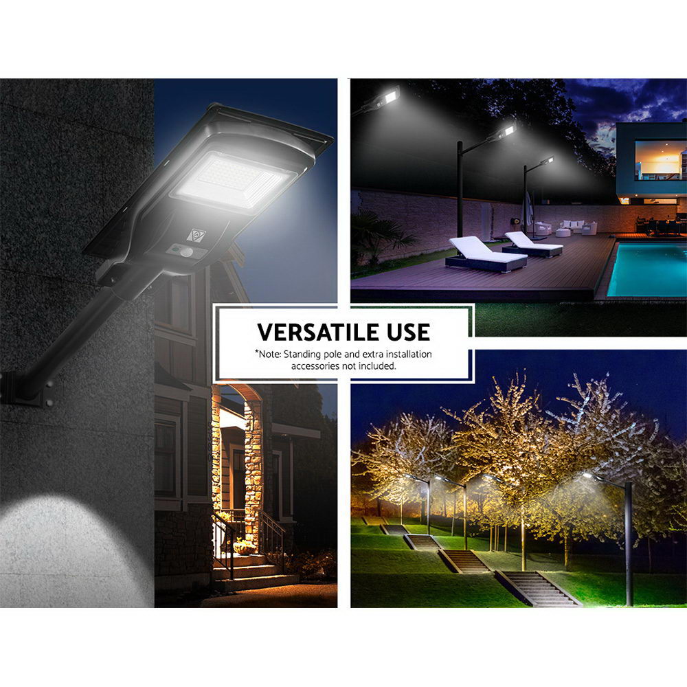 80 Led Solar Street Light 90W Flood Motion Sensor Outdoor Wall Lamp
