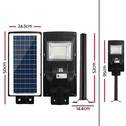 80 Led Solar Street Light 90W Flood Motion Sensor Outdoor Wall Lamp X2
