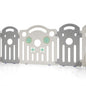 Kids Playpen Baby Safety Gate Toddler Fence 18 Panels Grey