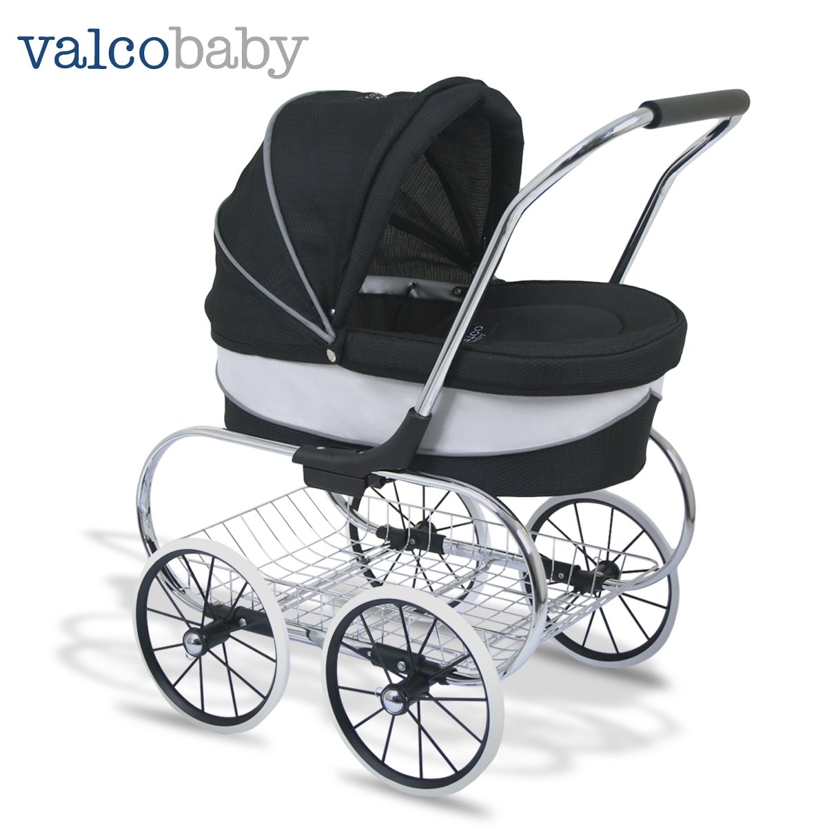 Baby Princess Doll Stroller - Raven Black