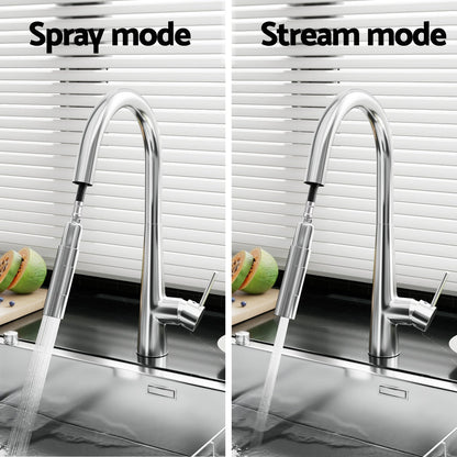 Pull Out Kitchen Mixer Tap - Swivel Rectangle/Round