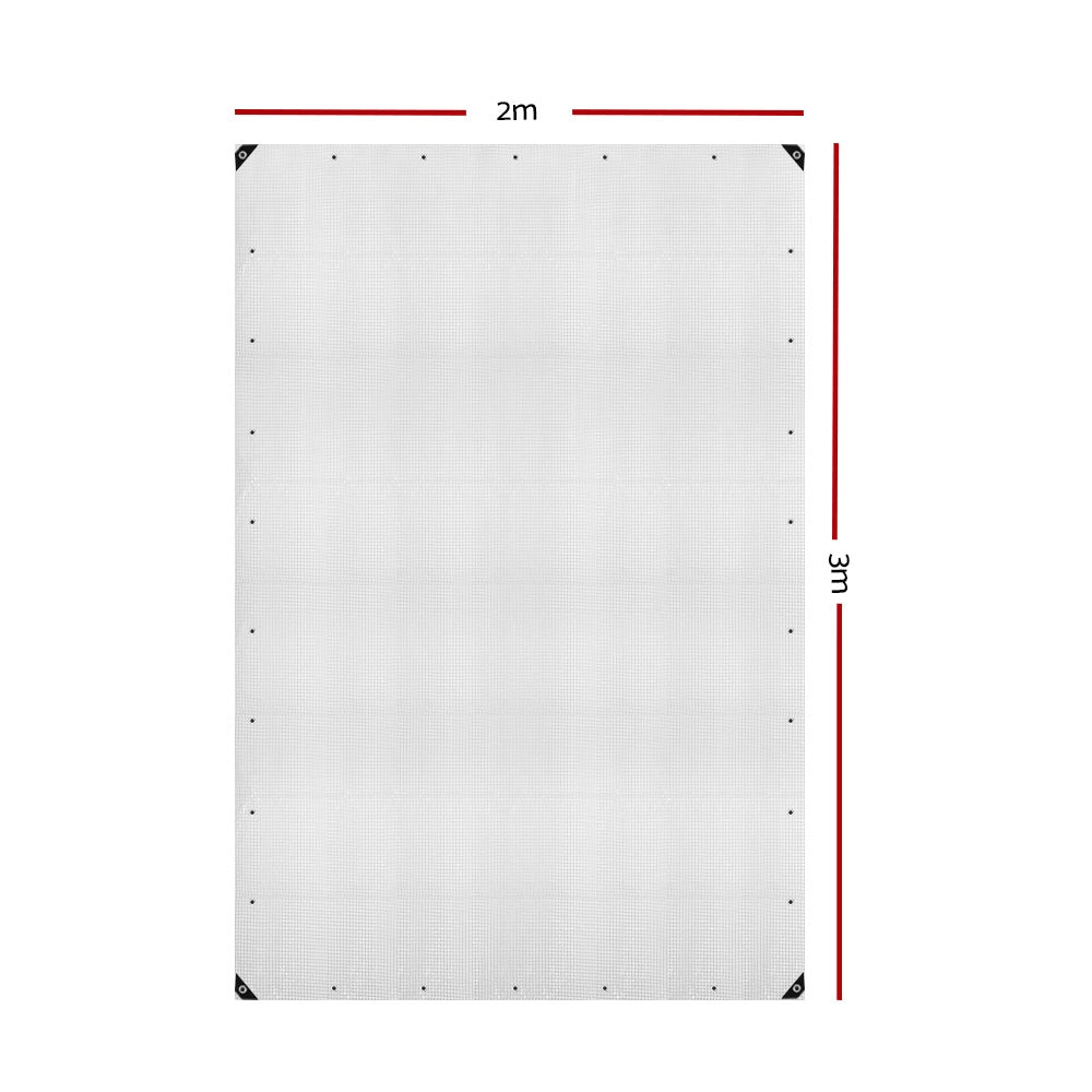 Tarp Tarpaulin 2X3M Canvas Camping Heavy Duty Sun Cover