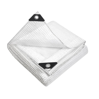 Tarp Tarpaulin 4X6M Canvas Heavy Duty Camping Cover Clear