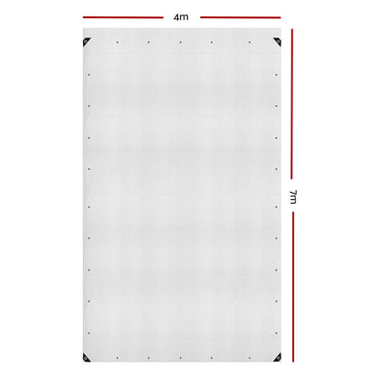 Tarp Tarpaulin 4X7M Canvas Heavy Duty Camping Cover Clear