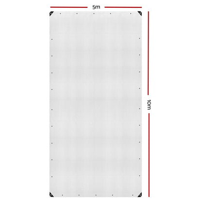 Tarp Tarpaulin 5X10M Canvas Heavy Duty Camping Cover Clear