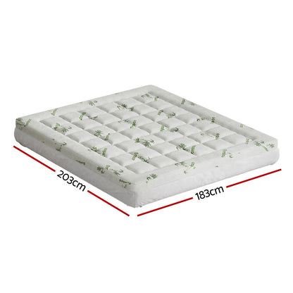 Mattress Topper Pillowtop Bamboo 7.5cm King