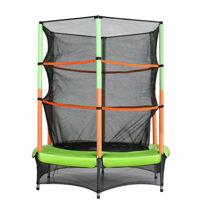 Trampoline for Kids Enclosure Safety Net Rebounder Gift Green
