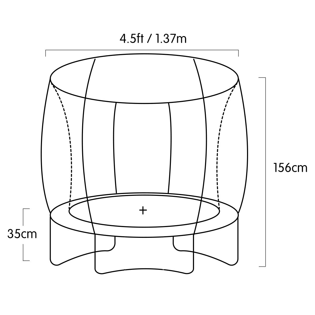 Kahuna Mini 4.5 ft Trampoline