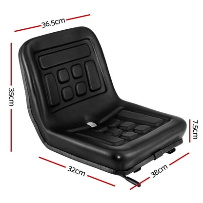Tractor Seat Forklift Excavator Suspension Truck Chair Pu Leather