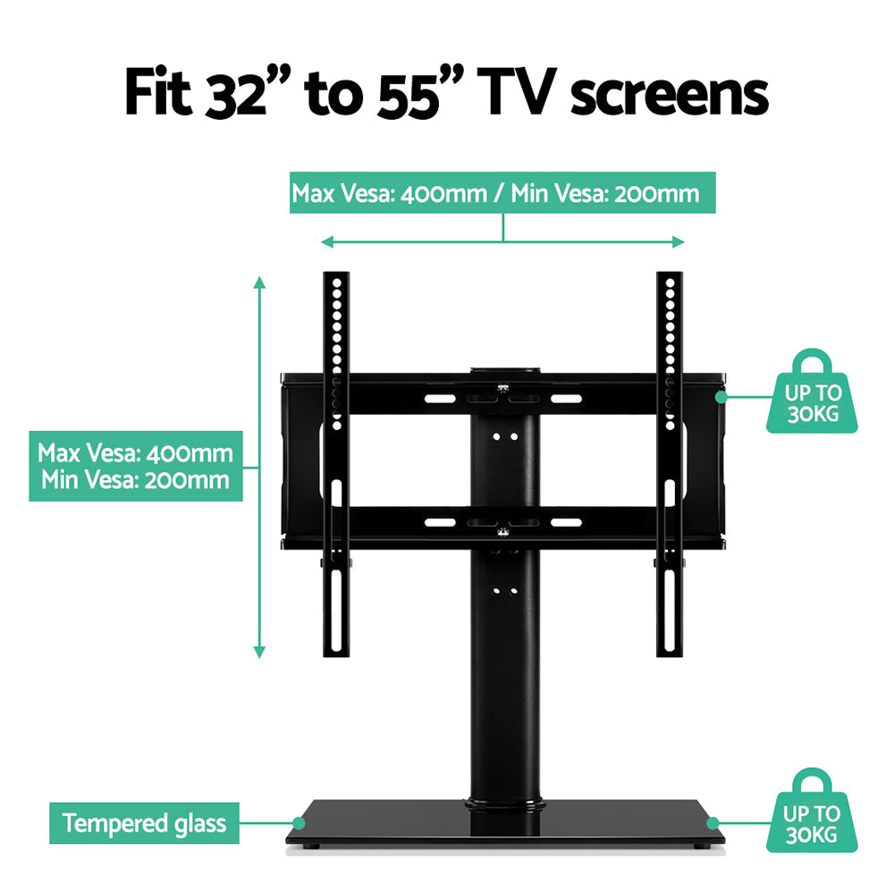 Swivel Tv Stand Mount Bracket (32"-55") Tabletop/Desktop