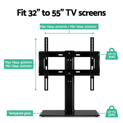 Swivel Tv Stand Mount Bracket (32"-55") Tabletop/Desktop