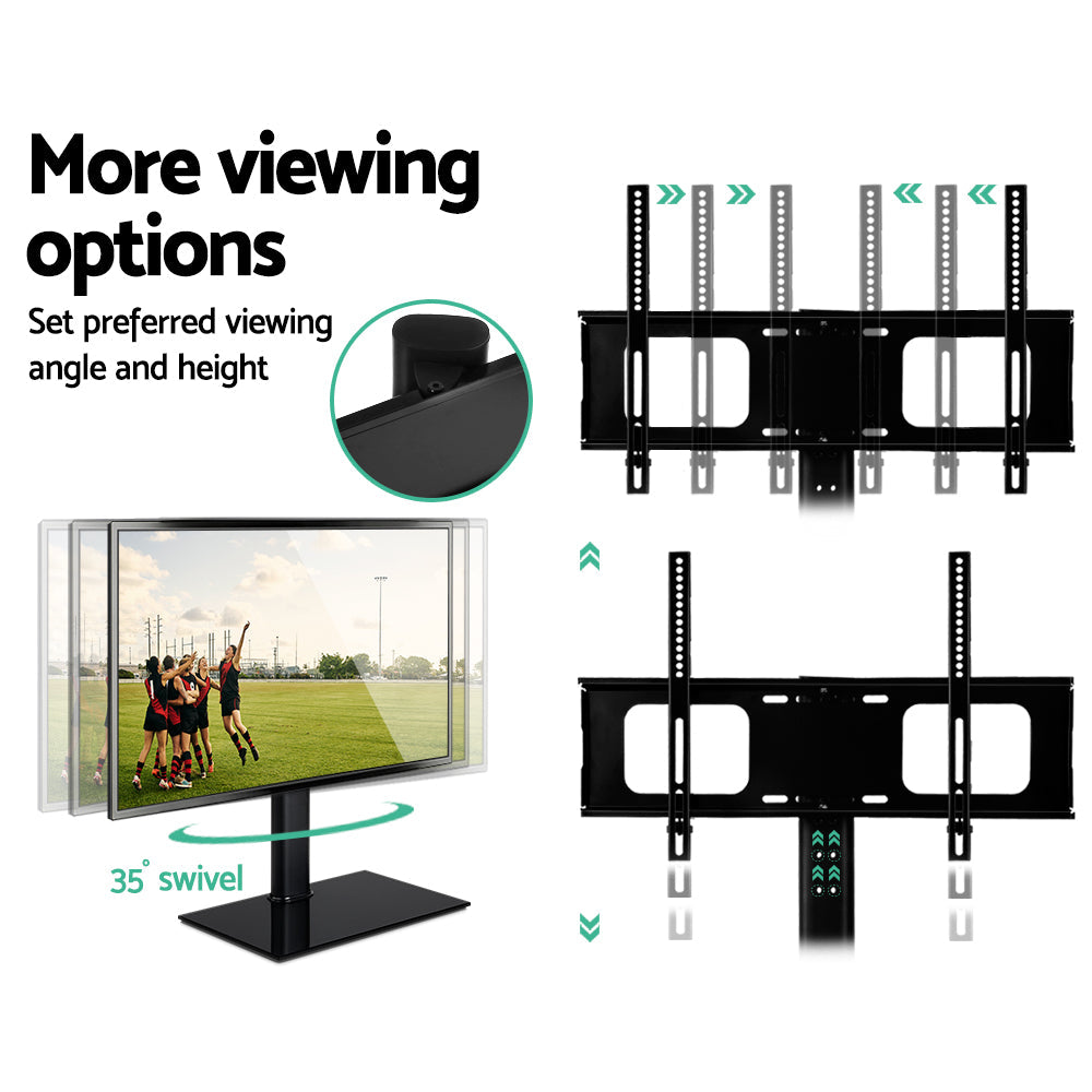 Swivel Tv Stand Mount Bracket (32"-70") Tabletop/Desktop