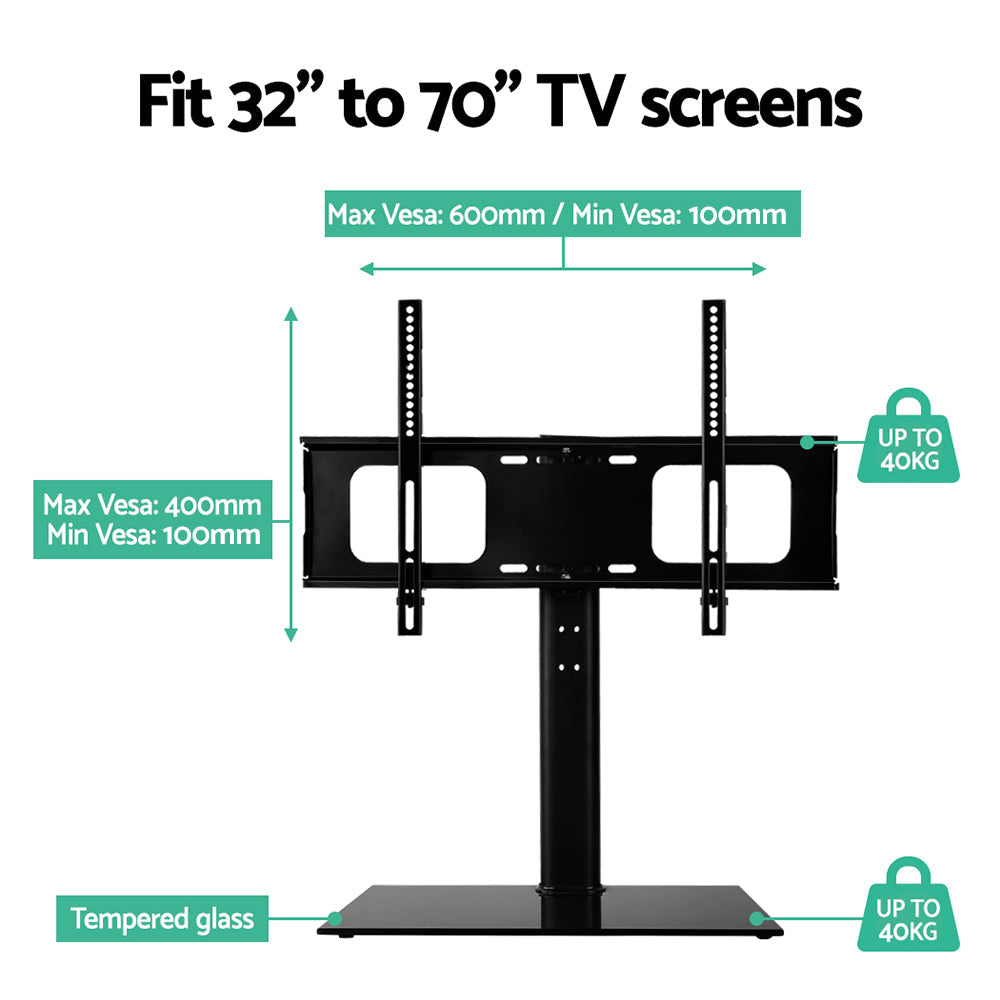 Swivel Tv Stand Mount Bracket (32"-70") Tabletop/Desktop