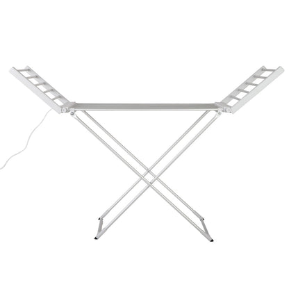 Electric Heated Towel Rail Rack 18 Bars Freestanding Clothes Dry Warmer