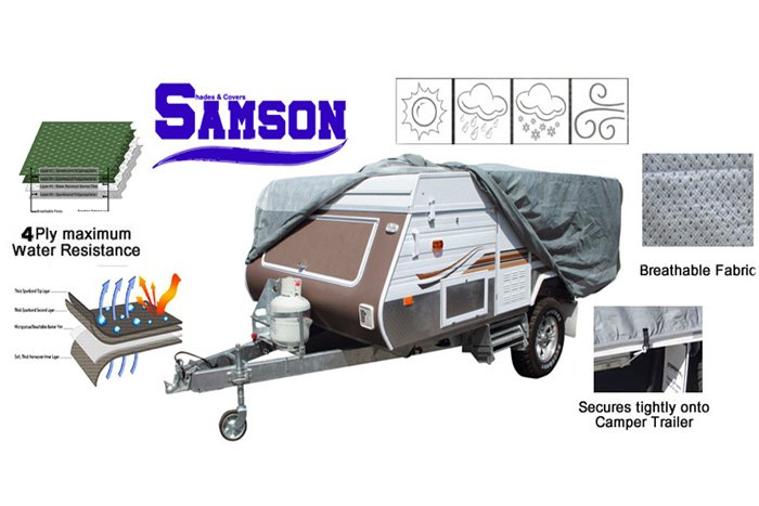 Heavy Duty Trailer Camper Cover 14-16Ft