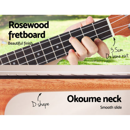 Natural Mahogany Tenor Ukulele - 26"