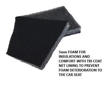 60/25 Airbag Front Seat Cover Nobody Rides For Free - Red