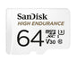 64Gb High Endurance Microsdxc V30 U3 C10 With Sd Adaptor
