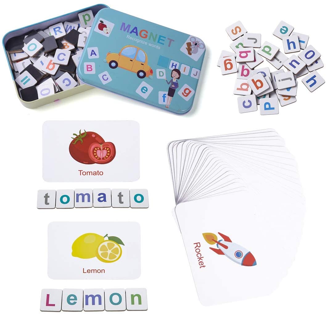 Wooden Magnetic Letters Numbers Alphabet Fridge Magnets Educational Toy Set For 3 To 5 Years Kid Toddler