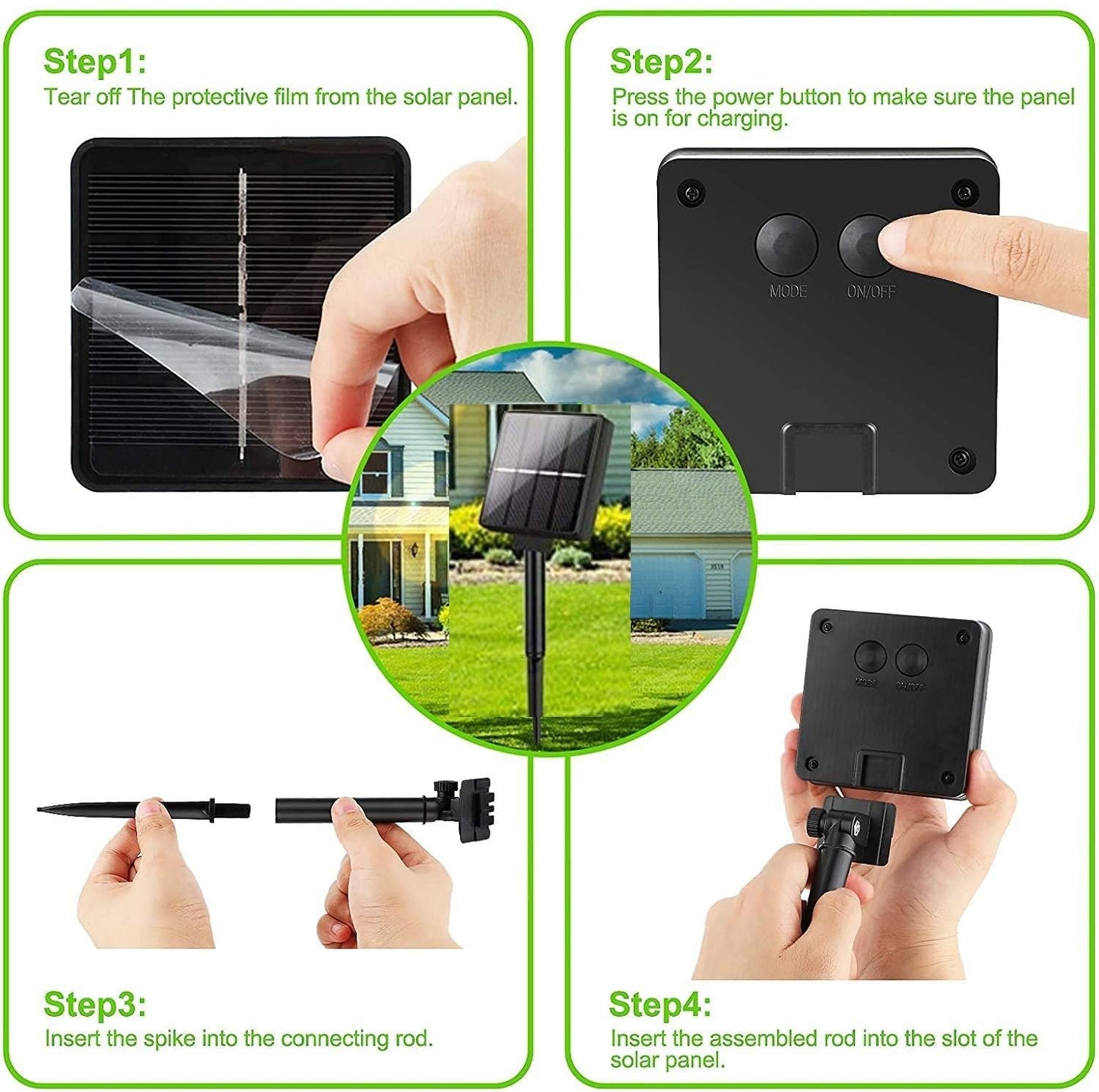 Solar-Powered Outdoor Lights: 20M, 200 Led, 8 Modes, Waterproof