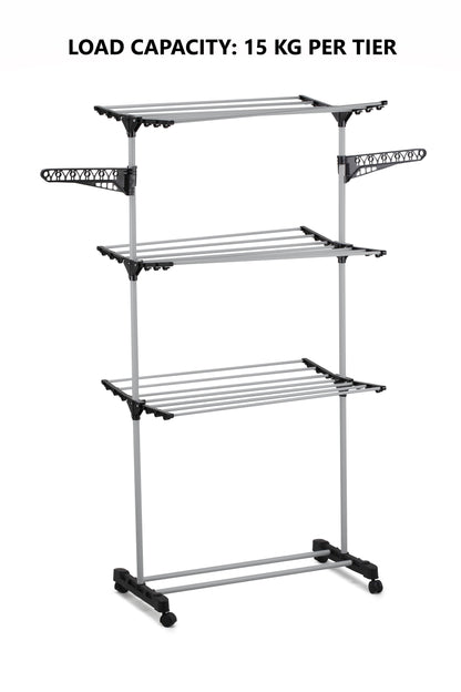 Folding 3 Tier Clothes Laundry Drying Rack