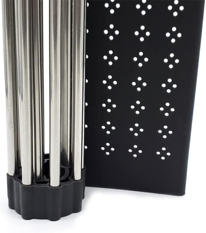 2 Pack Large Stainless Steel Roll Up Dish Drying Rack With Utensil Holder