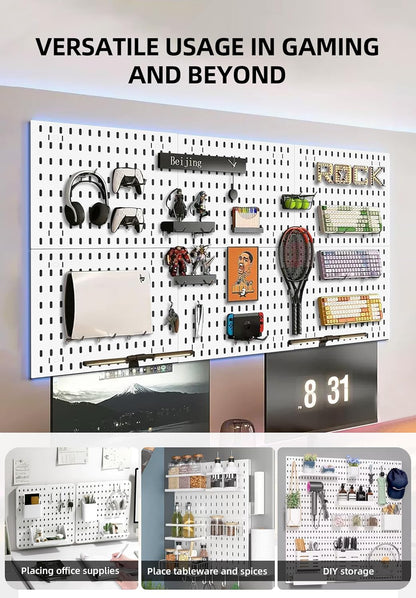 Modular Pegboard Kit with Accessories - Wall Organizer Solution