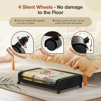 Spacious Under-Bed Storage Container - 50L
