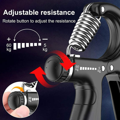 2 Pack Adjustable Hand Grip Strengthener For Hand Grip Strength