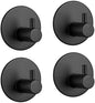 4 Pack Stainless Steel Self-Adhesive Wall Hook For Bathroom And Kitchen